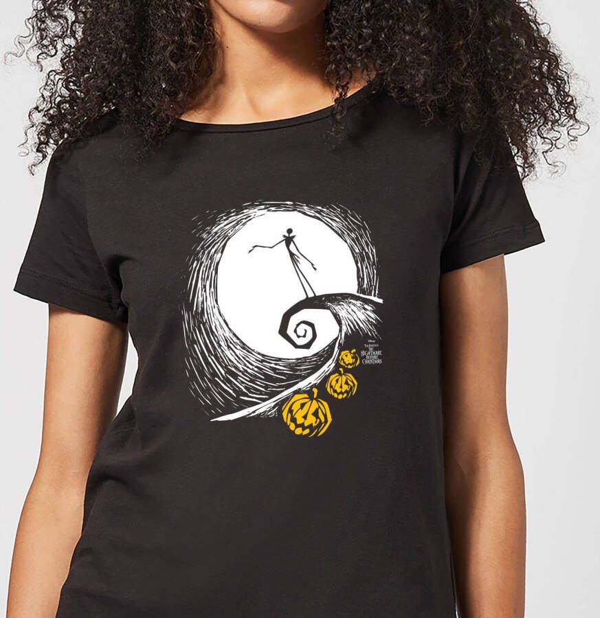 Disney Nightmare Before Christmas Jack Skellington Pumpkin King Women's T Shirt Black