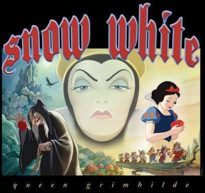 Disney Snow White And Queen Grimhilde Hoodie Black XXL Zwart