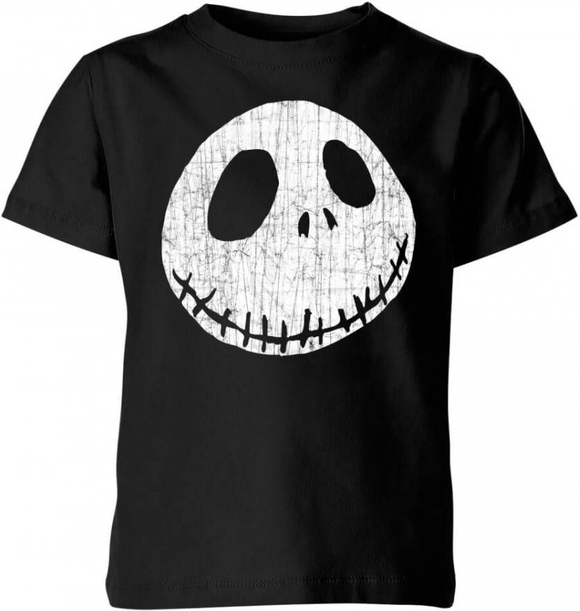 Disney The Nightmare Before Christmas Jack Skellington Crinkle Kids' T Shirt Black 146/152(11 12 jaar )