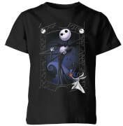 Disney The Nightmare Before Christmas Jack Skellington Zero Pose Kids' T Shirt Black 146/152(11 12 jaar )