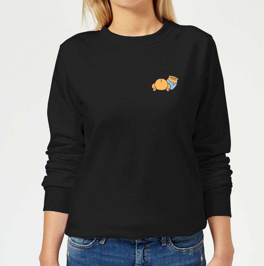 Disney Winnie The Pooh Backside Women's Sweatshirt Black 5XL Zwart